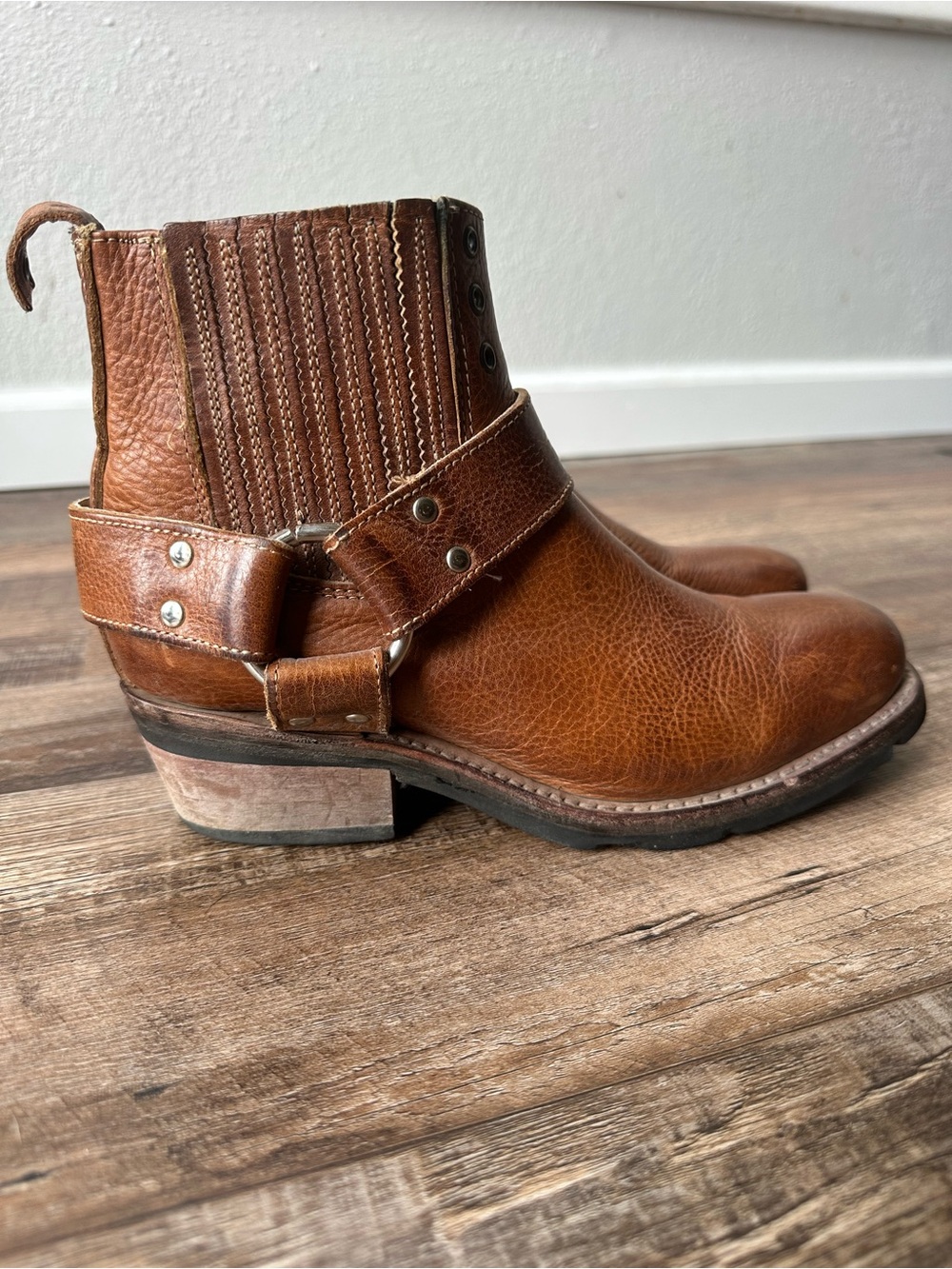 Freebird Whiskey Ankle Boots in Cognac